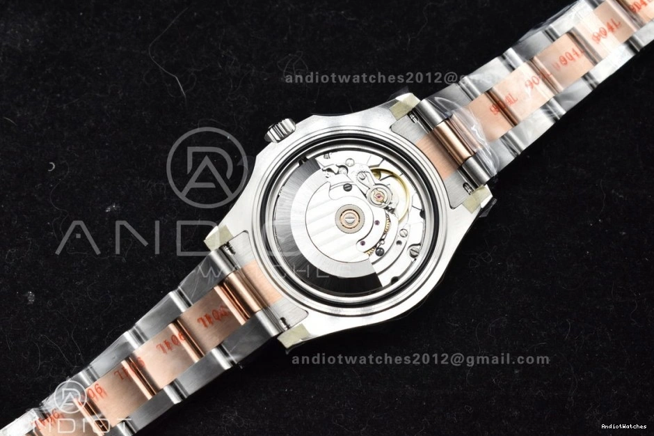 Best Minimalist Case Yacht-Master Dial Edition 37mm 268621 1216 and CVSF 316L A Black SS 1:1 RG Bracelet 0403